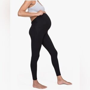 HATCH Premium Maternity & Postpartum Over The Belly Leggings, Black - size S